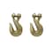 Tie 4 Safe G70 3/8" Clevis Grab Hooks Tow Chain Hook Flatbed Truck Trailer Tie Down, 2PK FH406-38-2 - alternate 1